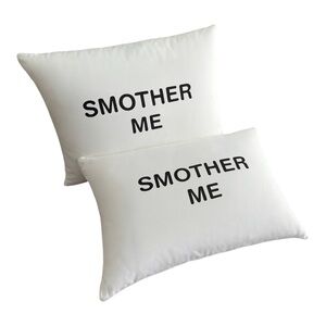 “Smother Me” Pillowcases – Set of 2 – Standard Size, Assholes Live Forever